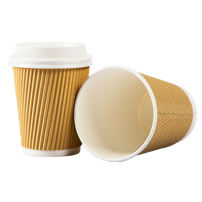 Custom Ripple Wall Paper Cups for Premium Hot Drinks
